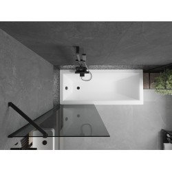 Mexen Next  Paravan de cada  cu 1 aripa 70 x 150 cm, grafit,  negru - 895-070-000-00-40-70