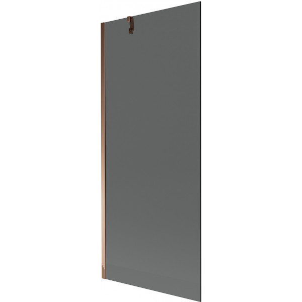 Mexen Next  Paravan de cada  cu 1 aripa 80 x 150 cm, grafit, rose auriu - 895-080-000-00-40-60