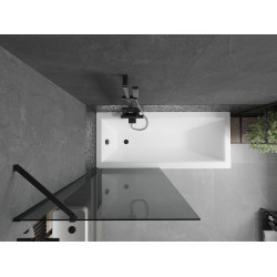 Mexen Next  Paravan de cada  cu 1 aripa 80 x 150 cm, grafit,  negru - 895-080-000-00-40-70