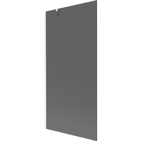 Mexen Next  Paravan de cada  cu 1 aripa 90 x 150 cm, grafit,  alb - 895-090-000-00-40-20