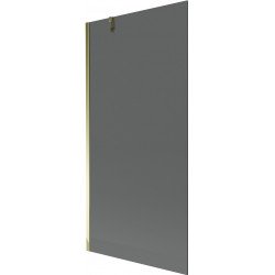 Mexen Next  Paravan de cada  cu 1 aripa 90 x 150 cm, grafit, auriu - 895-090-000-00-40-50