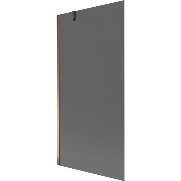 Mexen Next  Paravan de cada  cu 1 aripa 90 x 150 cm, grafit, rose auriu - 895-090-000-00-40-60