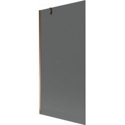 Mexen Next  Paravan de cada  cu 1 aripa 90 x 150 cm, grafit, rose auriu - 895-090-000-00-40-60