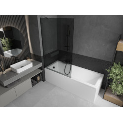 Mexen Next  Paravan de cada  cu 1 aripa 100 x 150 cm, grafit,  negru - 895-100-000-00-40-70