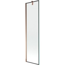 Mexen Next  Paravan de cada  cu 1 aripa 50 x 150 cm,  negru , rose auriu - 895-050-000-00-70-60