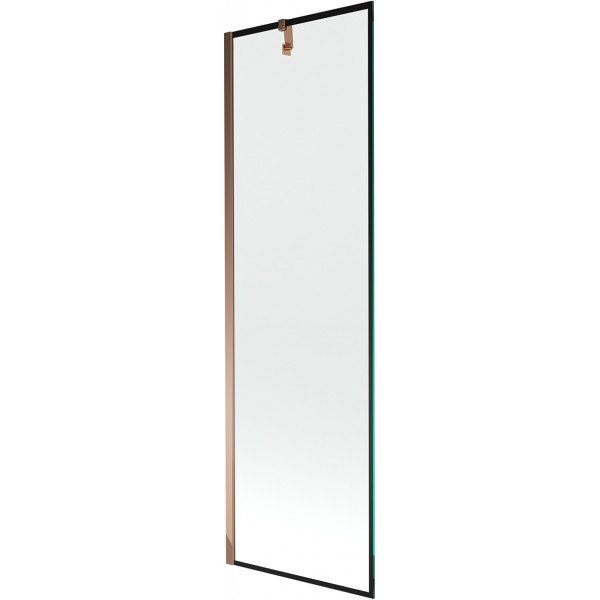 Mexen Next  Paravan de cada  cu 1 aripa 60 x 150 cm,  negru , rose auriu - 895-060-000-00-70-60