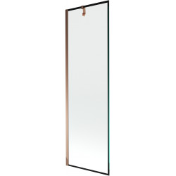 Mexen Next  Paravan de cada  cu 1 aripa 60 x 150 cm,  negru , rose auriu - 895-060-000-00-70-60 Paravan Cada 467680 Mexen