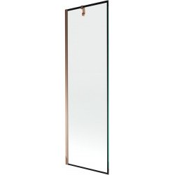 Mexen Next  Paravan de cada  cu 1 aripa 60 x 150 cm,  negru , rose auriu - 895-060-000-00-70-60 Paravan Cada 467680 Mexen