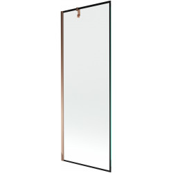 Mexen Next  Paravan de cada  cu 1 aripa 70 x 150 cm,  negru , rose auriu - 895-070-000-00-70-60 Paravan Cada 467680 Mexen