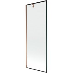 Mexen Next  Paravan de cada  cu 1 aripa 70 x 150 cm,  negru , rose auriu - 895-070-000-00-70-60 Paravan Cada 467680 Mexen