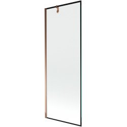 Mexen Next  Paravan de cada  cu 1 aripa 70 x 150 cm,  negru , rose auriu - 895-070-000-00-70-60 Paravan Cada 467680 Mexen