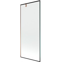 Mexen Next  Paravan de cada  cu 1 aripa 80 x 150 cm,  negru , rose auriu - 895-080-000-00-70-60 Paravan Cada 467680 Mexen