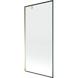 Mexen Next  Paravan de cada  cu 1 aripa 90 x 150 cm,  negru , auriu - 895-090-000-00-70-50