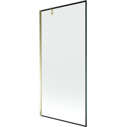 Mexen Next  Paravan de cada  cu 1 aripa 90 x 150 cm,  negru , auriu - 895-090-000-00-70-50 Paravan Cada 467680 Mexen