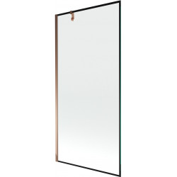 Mexen Next  Paravan de cada  cu 1 aripa 90 x 150 cm,  negru , rose auriu - 895-090-000-00-70-60 Paravan Cada 467680 Mexen