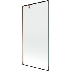 Mexen Next  Paravan de cada  cu 1 aripa 90 x 150 cm,  negru , rose auriu - 895-090-000-00-70-60 Paravan Cada 467680 Mexen