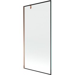 Mexen Next  Paravan de cada  cu 1 aripa 90 x 150 cm,  negru , rose auriu - 895-090-000-00-70-60 Paravan Cada 467680 Mexen