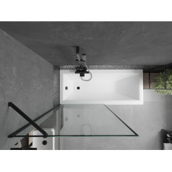 Mexen Next  Paravan de cada  cu 1 aripa 90 x 150 cm,  negru ,  negru - 895-090-000-00-70-70