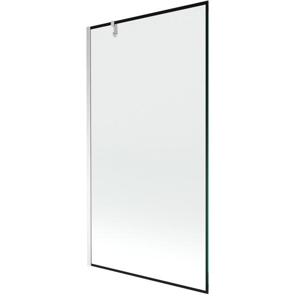 Mexen Next  Paravan de cada  cu 1 aripa 100 x 150 cm,  negru , chrom - 895-100-000-00-70-01
