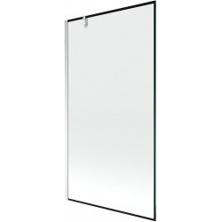 Mexen Next  Paravan de cada  cu 1 aripa 100 x 150 cm,  negru , chrom - 895-100-000-00-70-01