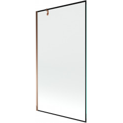 Mexen Next  Paravan de cada  cu 1 aripa 100 x 150 cm,  negru , rose auriu - 895-100-000-00-70-60 Paravan Cada 467680 Mexen