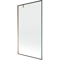 Mexen Next  Paravan de cada  cu 1 aripa 100 x 150 cm,  negru , rose auriu - 895-100-000-00-70-60 Paravan Cada 467680 Mexen