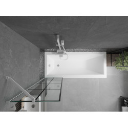 Mexen Next  Paravan de cada  cu 1 aripa 50 x 150 cm,  negru ,  alb - 895-050-000-00-77-20