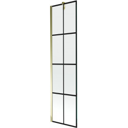 Mexen Next  Paravan de cada  cu 1 aripa 50 x 150 cm,  negru , auriu - 895-050-000-00-77-50 Paravan Cada 467680 Mexen