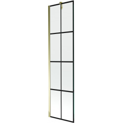 Mexen Next  Paravan de cada  cu 1 aripa 50 x 150 cm,  negru , auriu - 895-050-000-00-77-50 Paravan Cada 467680 Mexen