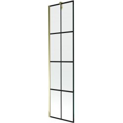 Mexen Next  Paravan de cada  cu 1 aripa 50 x 150 cm,  negru , auriu - 895-050-000-00-77-50 Paravan Cada 467680 Mexen
