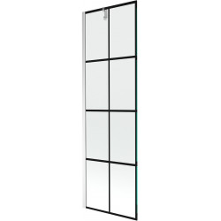 Mexen Next  Paravan de cada  cu 1 aripa 60 x 150 cm,  negru , chrom - 895-060-000-00-77-01 Paravan Cada 467680 Mexen