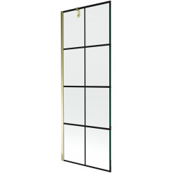 Mexen Next  Paravan de cada  cu 1 aripa 70 x 150 cm,  negru , auriu - 895-070-000-00-77-50 Paravan Cada 467680 Mexen