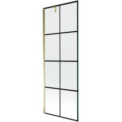 Mexen Next  Paravan de cada  cu 1 aripa 70 x 150 cm,  negru , auriu - 895-070-000-00-77-50 Paravan Cada 467680 Mexen