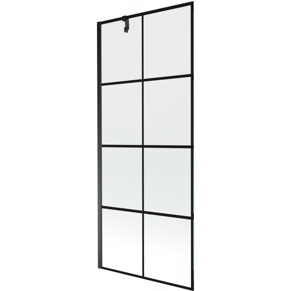 Mexen Next  Paravan de cada  cu 1 aripa 80 x 150 cm,  negru ,  negru - 895-080-000-00-77-70