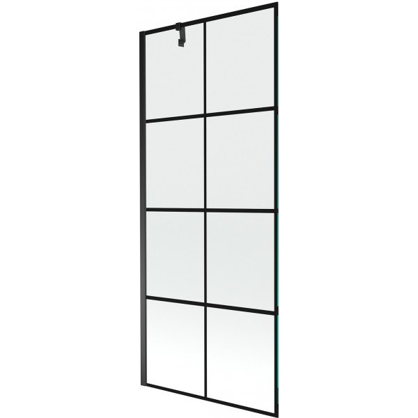 Mexen Next  Paravan de cada  cu 1 aripa 80 x 150 cm,  negru ,  negru - 895-080-000-00-77-70