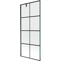 Mexen Next  Paravan de cada  cu 1 aripa 80 x 150 cm,  negru ,  negru - 895-080-000-00-77-70 Paravan Cada 467680 Mexen