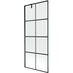 Mexen Next  Paravan de cada  cu 1 aripa 80 x 150 cm,  negru ,  negru - 895-080-000-00-77-70 Paravan Cada 467680 Mexen