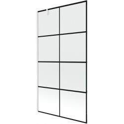 Mexen Next  Paravan de cada  cu 1 aripa 100 x 150 cm,  negru ,  alb - 895-100-000-00-77-20 Paravan Cada 467680 Mexen