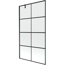 Mexen Next  Paravan de cada  cu 1 aripa 100 x 150 cm,  negru ,  negru - 895-100-000-00-77-70 Paravan Cada 467680 Mexen