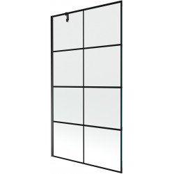 Mexen Next  Paravan de cada  cu 1 aripa 100 x 150 cm,  negru ,  negru - 895-100-000-00-77-70 Paravan Cada 467680 Mexen