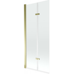 Mexen Castor  Paravan de cada  cu 2 aripi 80 x 150 cm, transparent, auriu - 892-080-002-50-00 Paravan Cada 467680 Mexen