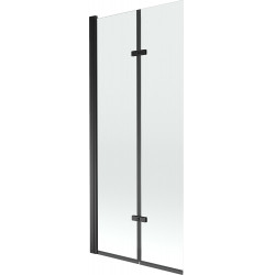 Mexen Castor  Paravan de cada  cu 2 aripi 80 x 150 cm, transparent,  negru - 892-080-002-70-00 Paravan Cada 467680 Mexen