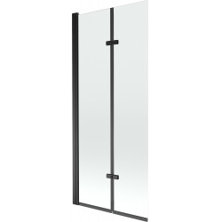 Mexen Castor  Paravan de cada  cu 2 aripi 80 x 150 cm, transparent,  negru - 892-080-002-70-00 Paravan Cada 467680 Mexen