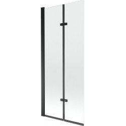 Mexen Castor  Paravan de cada  cu 2 aripi 80 x 150 cm, transparent,  negru - 892-080-002-70-00 Paravan Cada 467680 Mexen