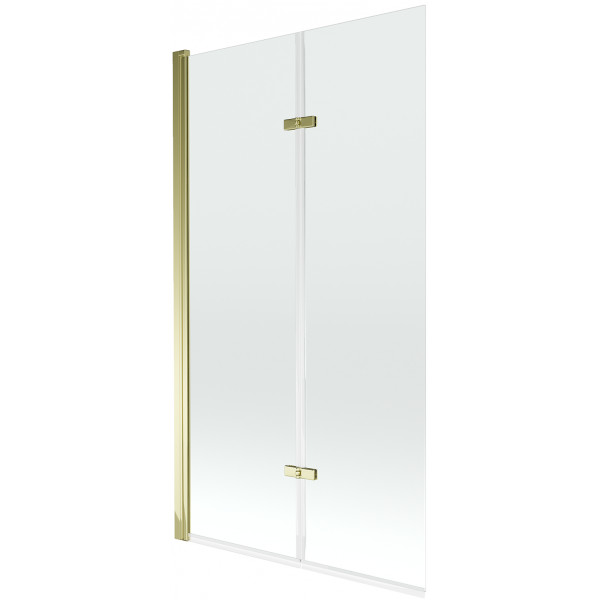 Mexen Castor  Paravan de cada  cu 2 aripi 100 x 150 cm, transparent, auriu - 892-100-002-50-00