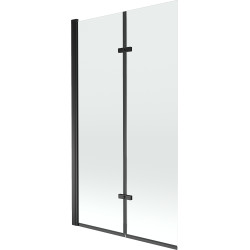 Mexen Castor  Paravan de cada  cu 2 aripi 100 x 150 cm, transparent,  negru - 892-100-002-70-00 Paravan Cada 467680 Mexen