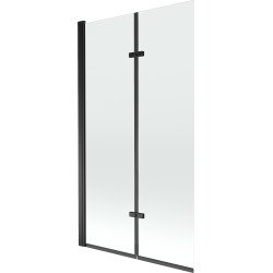 Mexen Castor  Paravan de cada  cu 2 aripi 100 x 150 cm, transparent,  negru - 892-100-002-70-00 Paravan Cada 467680 Mexen