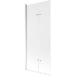 Mexen Castor  Paravan de cada  cu 2 aripi 80 x 150 cm,  satin , chrom - 892-080-002-01-30 Paravan Cada 467680 Mexen