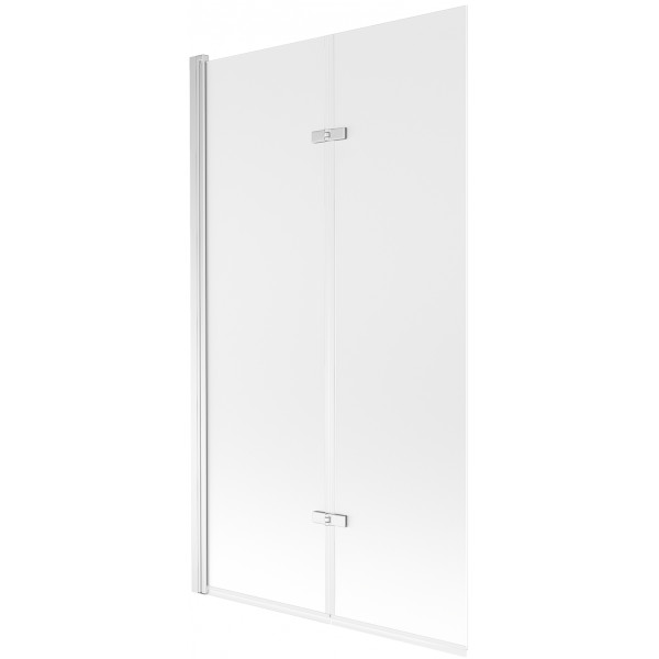 Mexen Castor  Paravan de cada  cu 2 aripi 100 x 150 cm,  satin , chrom - 892-100-002-01-30