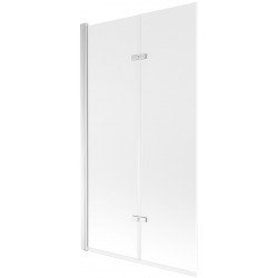 Mexen Castor  Paravan de cada  cu 2 aripi 100 x 150 cm,  satin , chrom - 892-100-002-01-30